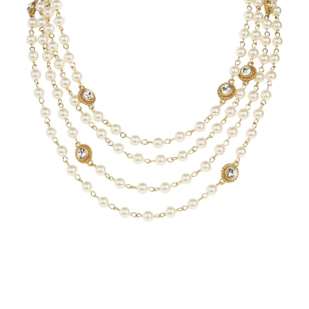 VIRGINS SAINTS & ANGELS VSA Magdalena Necklace 6mm Pearl Cream & Gold